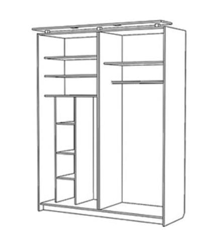 Шкаф Фудзи 4х створчатый