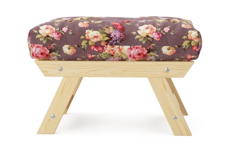 Пуф Амбер бордовый