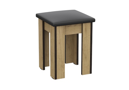 Табурет квадратный №1 дуб золотой