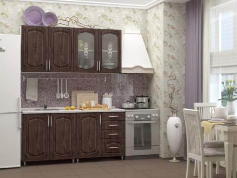 Кухонный Гарнитур Флореаль МДФ 1600 мм