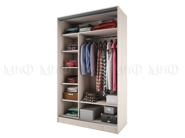 Шкаф-Купе Тринити-3 (Ш-1350 мм x В-2244 мм x Г-600 мм)/Разные Цвета