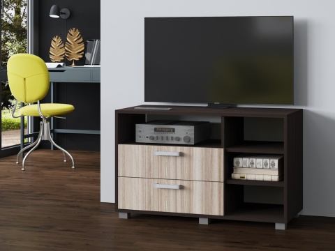 Тумба Дарина ТВ-5 (Ш-1000| В-600| Г-440) Венге/Ясень Шимо Светлый